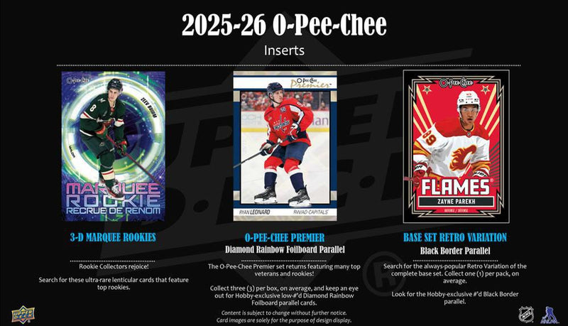 2025-26 O-Pee-Chee Hockey Hobby Box