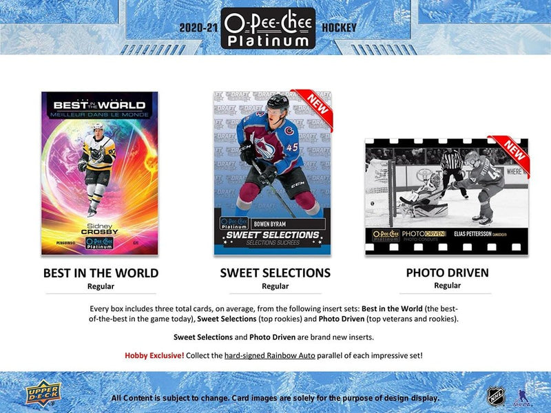 2020 - 21 O - Pee - Chee Platinum Hockey Hobby Box - Cartes Sportives Rive Sud