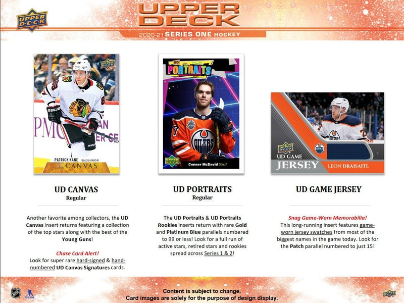 2020-21 Upper Deck Series 1 Hockey Hobby Box - Cartes Sportives Rive Sud