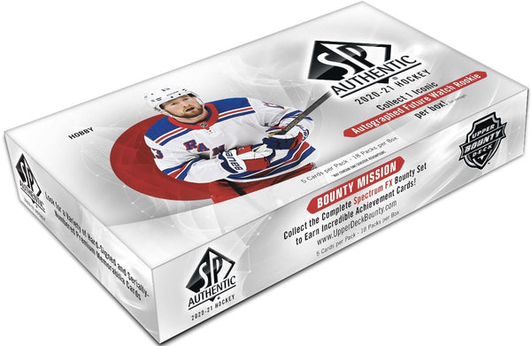 2020-21 Upper Deck SP Authentic Hockey Hobby Box - Cartes Sportives Rive Sud