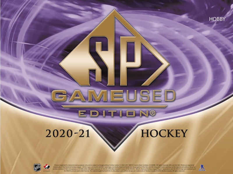 2020 - 21 Upper Deck SP Game Used Hockey Hobby Box - Cartes Sportives Rive Sud