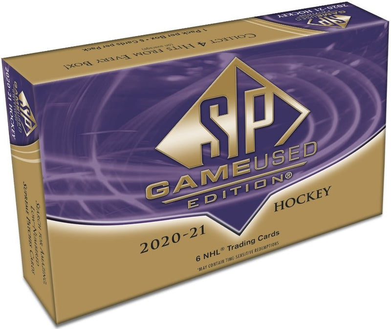 2020 - 21 Upper Deck SP Game Used Hockey Hobby Box - Cartes Sportives Rive Sud