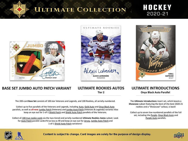 2020 - 21 Upper Deck Ultimate Hockey Hobby Box - Cartes Sportives Rive Sud
