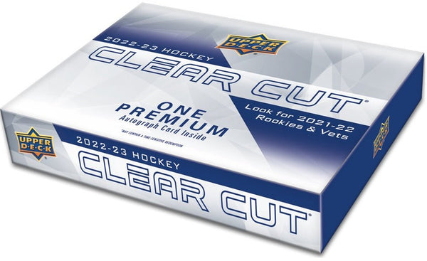 2021 - 22 & 2022 - 23 Upper Deck Clear Cut Hockey Hobby Box - Cartes Sportives Rive Sud