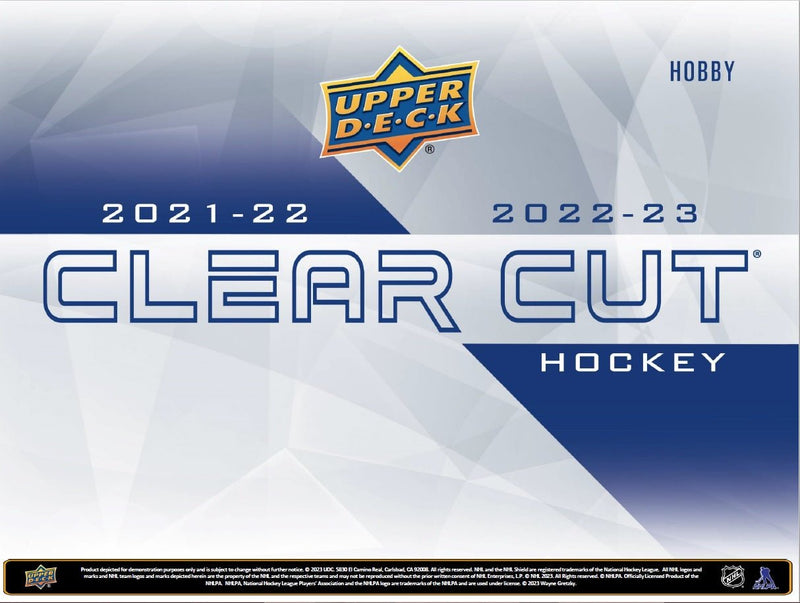 2021-22 & 2022-23 Upper Deck Clear Cut Hockey Hobby Box - Cartes Sportives Rive Sud
