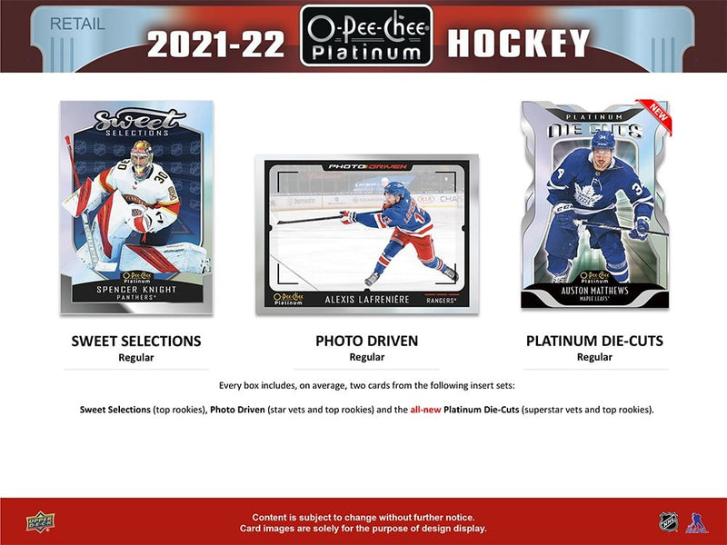 2021-22 O-Pee-Chee Platinum Hockey Blaster Box - Cartes Sportives Rive Sud