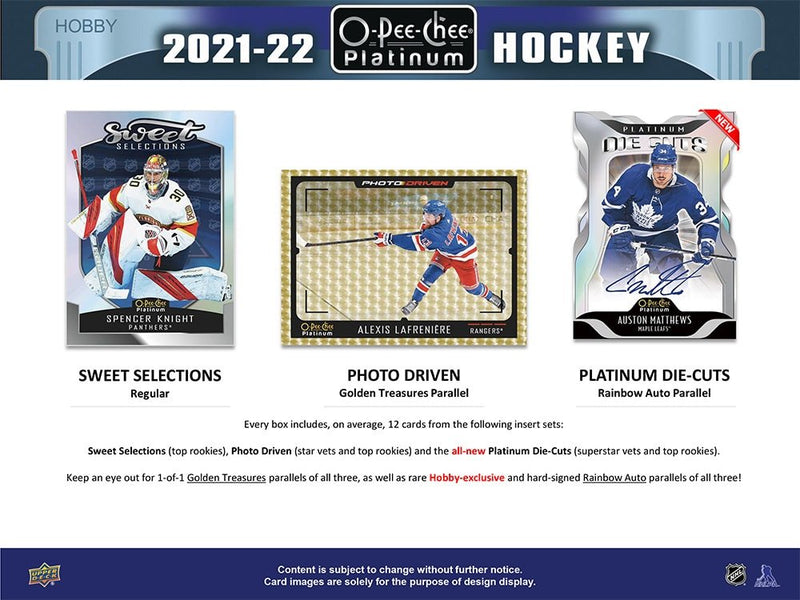 2021-22 O-Pee-Chee Platinum Hockey Hobby Box - Cartes Sportives Rive Sud