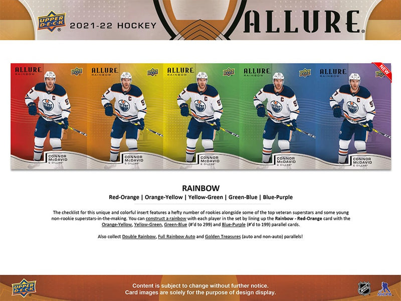 2021-22 Upper Deck Allure Hockey Hobby Box - Cartes Sportives Rive Sud