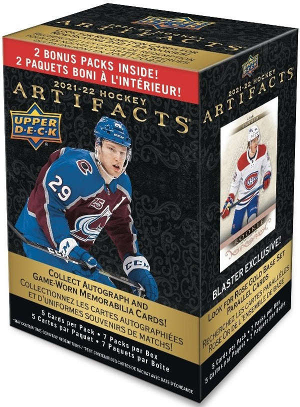 2021-22 Upper Deck Artifacts Hockey Blaster Box - Cartes Sportives Rive Sud