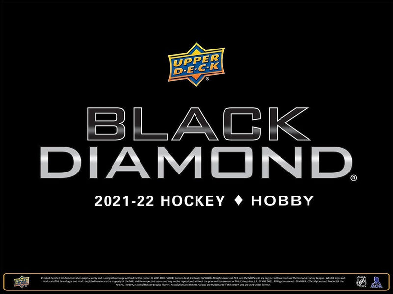 2021 - 22 Upper Deck Black Diamond Hockey Hobby Box - Cartes Sportives Rive Sud