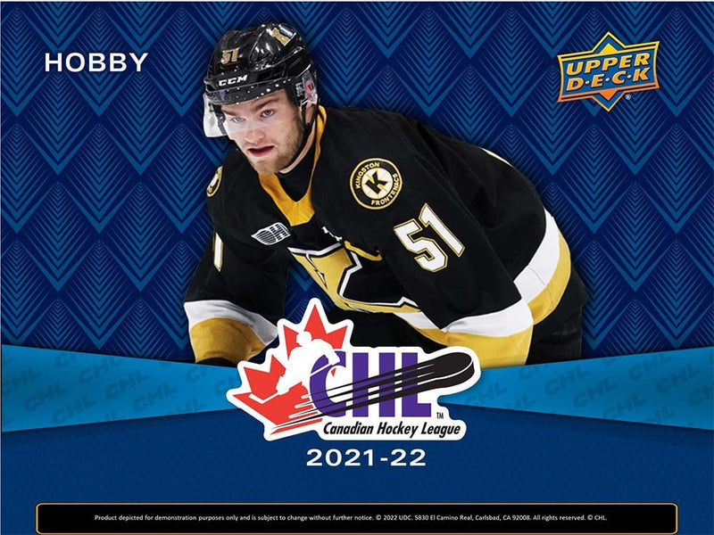 2021-22 Upper Deck CHL Hockey Hobby Box - Cartes Sportives Rive Sud