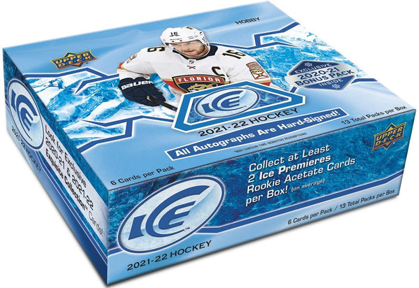 2021-22 Upper Deck Ice Hockey Hobby Box - Cartes Sportives Rive Sud