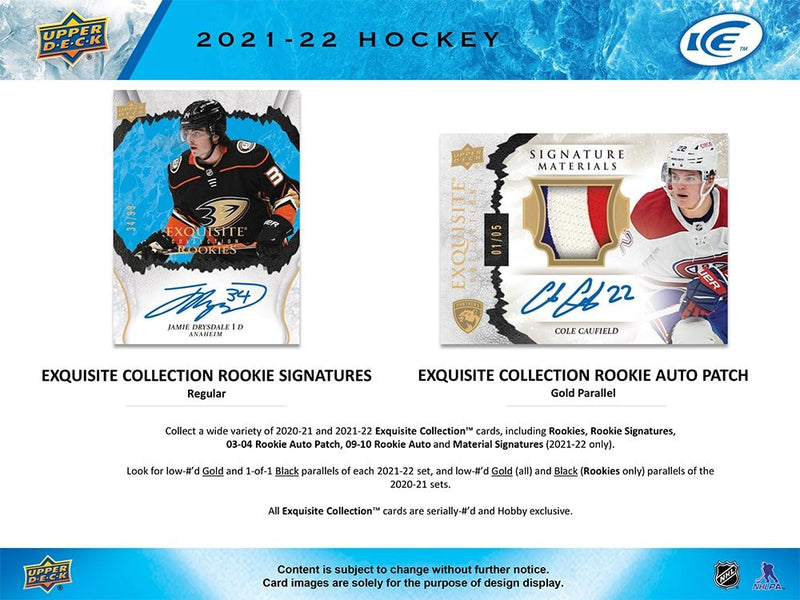 2021-22 Upper Deck Ice Hockey Hobby Box - Cartes Sportives Rive Sud