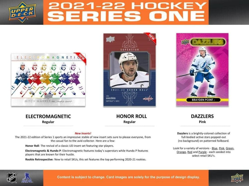 2021-22 Upper Deck Series 1 Hockey Blaster Box - Cartes Sportives Rive Sud