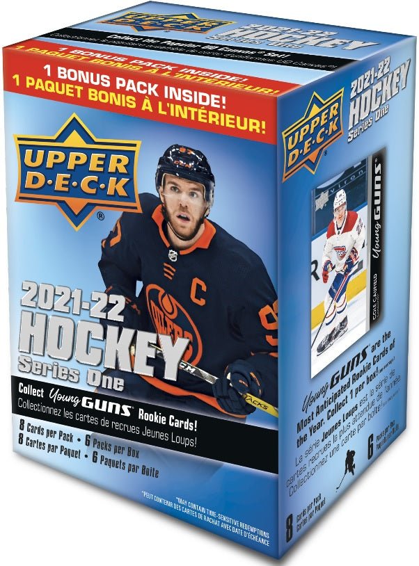 2021-22 Upper Deck Series 1 Hockey Blaster Box - Cartes Sportives Rive Sud