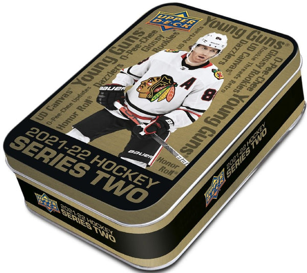 2021 - 22 Upper Deck Series 2 Hockey Tin Box - Cartes Sportives Rive Sud