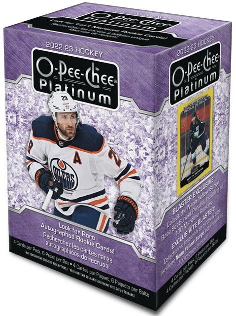 2022 - 23 O - Pee - Chee Platinum Hockey Blaster Box - Cartes Sportives Rive Sud