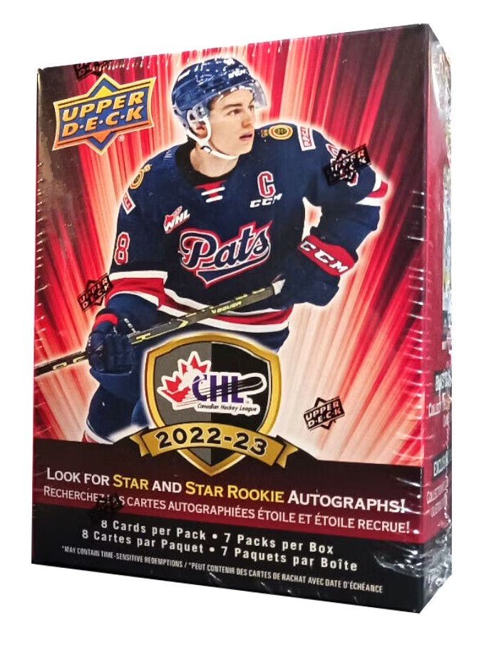 2022 - 23 Upper Deck CHL Hockey Blaster Box - Cartes Sportives Rive Sud