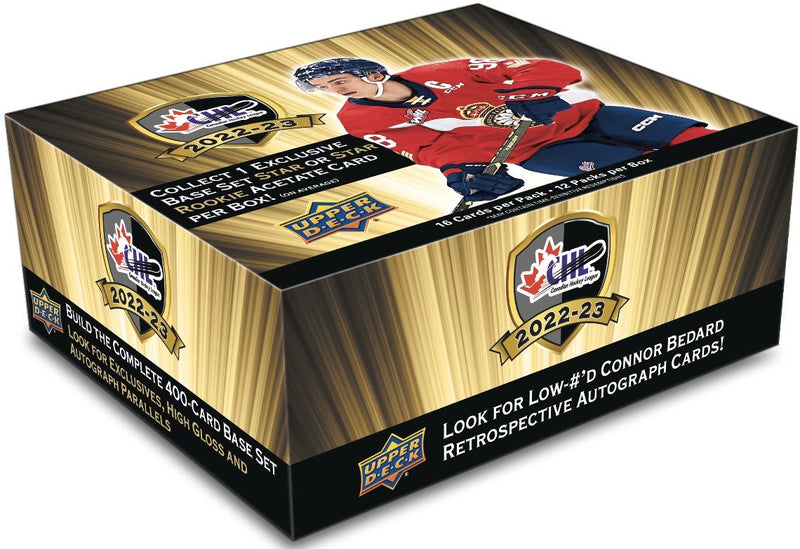 2022-23 Upper Deck CHL Hockey Hobby Box - Cartes Sportives Rive Sud