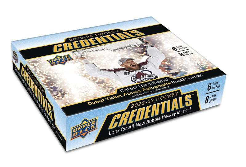 2022-23 Upper Deck Credentials Hockey Hobby Box - Cartes Sportives Rive Sud