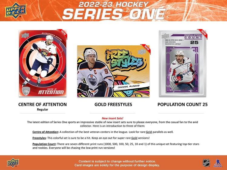 2022-23 Upper Deck Series 1 Hockey Hobby Box - Cartes Sportives Rive Sud