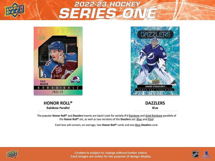 2022-23 Upper Deck Series 1 Hockey Hobby Box - Cartes Sportives Rive Sud