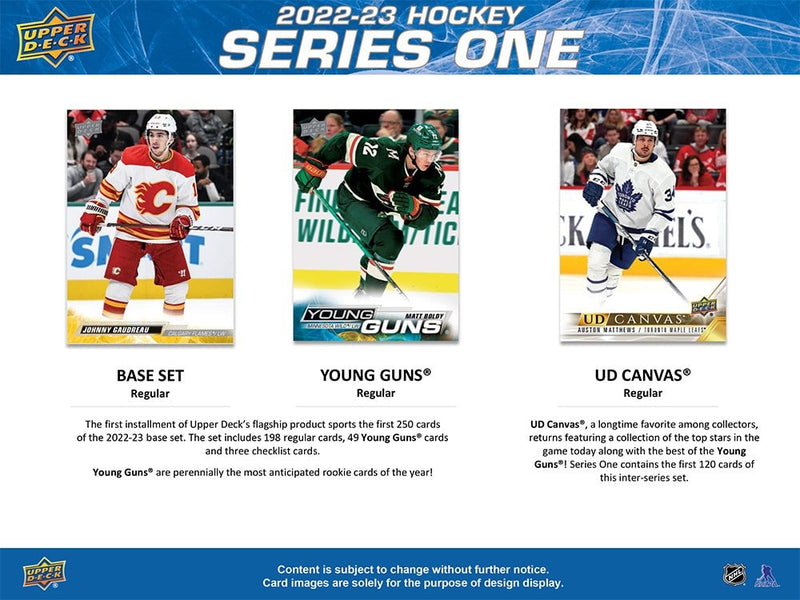 2022 - 23 Upper Deck Series 1 Hockey Retail Box - Cartes Sportives Rive Sud