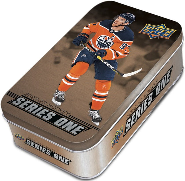 2022 - 23 Upper Deck Series 1 Hockey Tin Box - Cartes Sportives Rive Sud