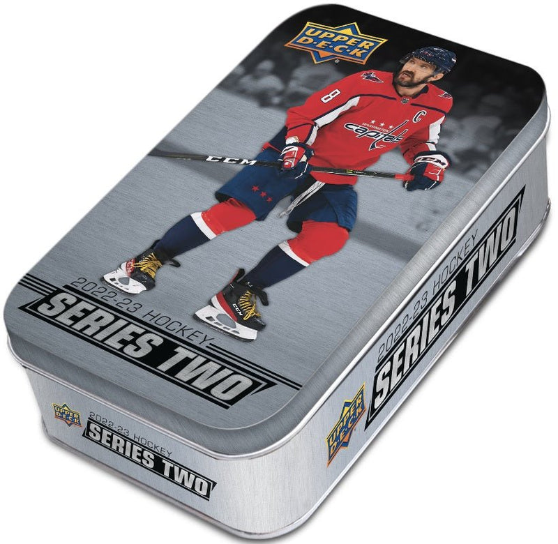 2022 - 23 Upper Deck Series 2 Hockey Tin Box - Cartes Sportives Rive Sud