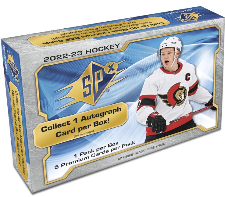 2022-23 Upper Deck SPX Hockey Hobby Box - Cartes Sportives Rive Sud