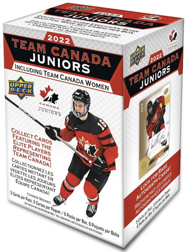 2022-23 Upper Deck Team Canada Juniors Hockey Blaster Box - Cartes Sportives Rive Sud