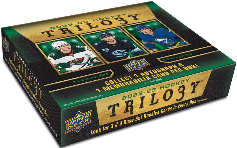 2022-23 Upper Deck Trilogy Hockey Hobby Box - Cartes Sportives Rive Sud