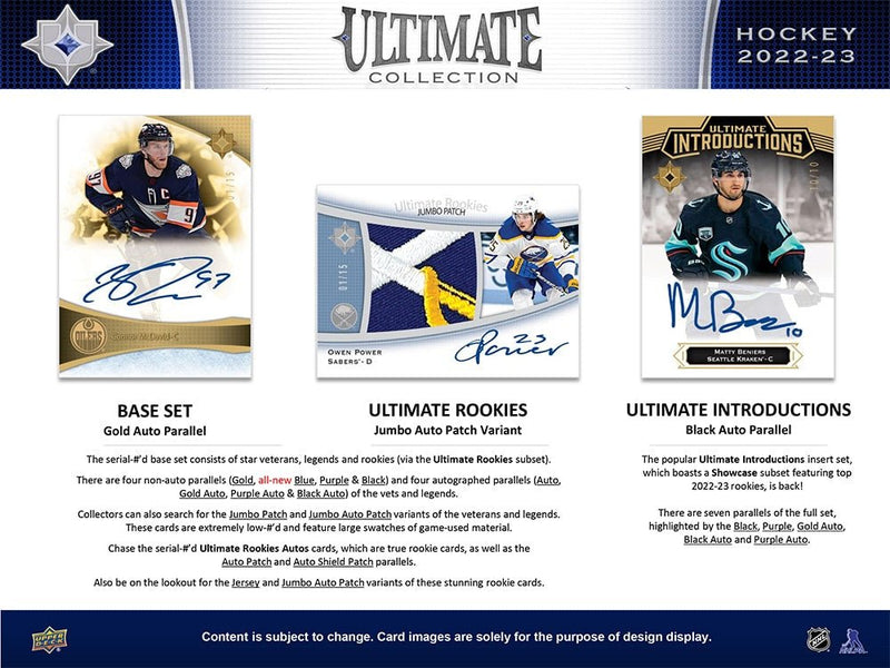 2022-23 Upper Deck Ultimate Hockey Hobby Box - Cartes Sportives Rive Sud