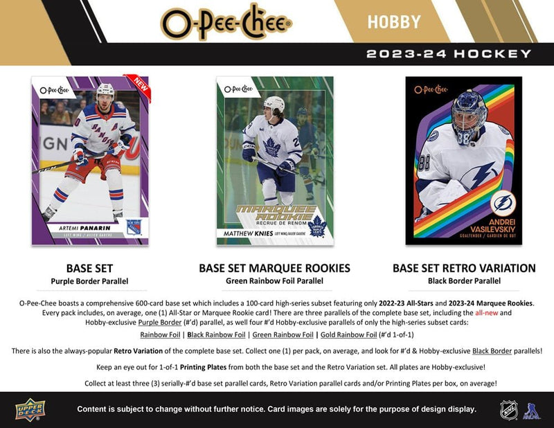 2023-24 O-Pee-Chee Hockey Hobby Box - Cartes Sportives Rive Sud