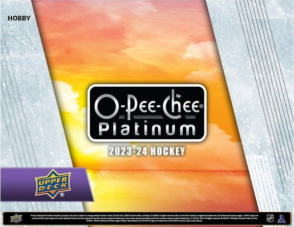 2023 - 24 O - Pee - Chee Platinum Hockey Hobby Box (Pre - Order) - Cartes Sportives Rive Sud