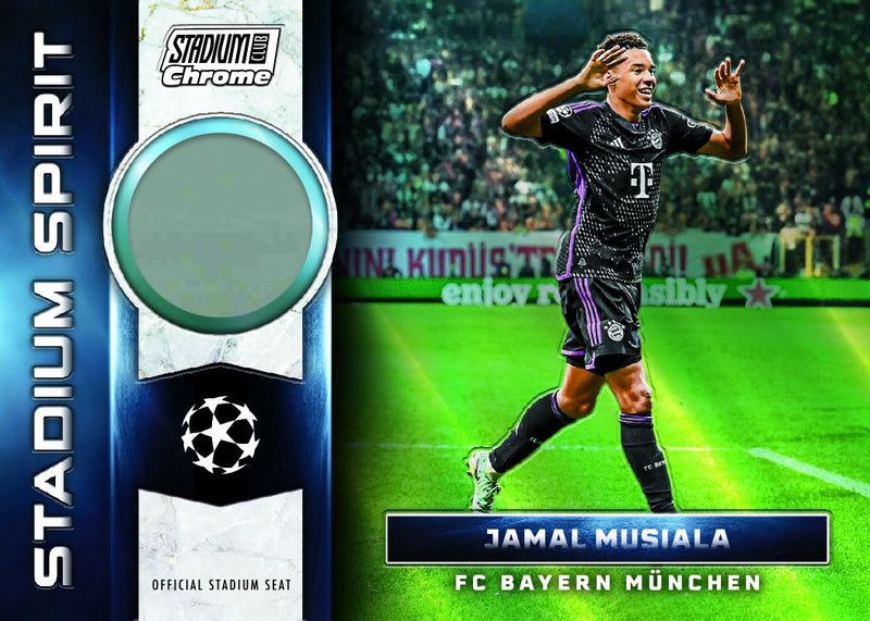 2023 - 24 Topps Stadium Club Chrome Soccer UEFA Champion League (Pre - Order) - Cartes Sportives Rive Sud