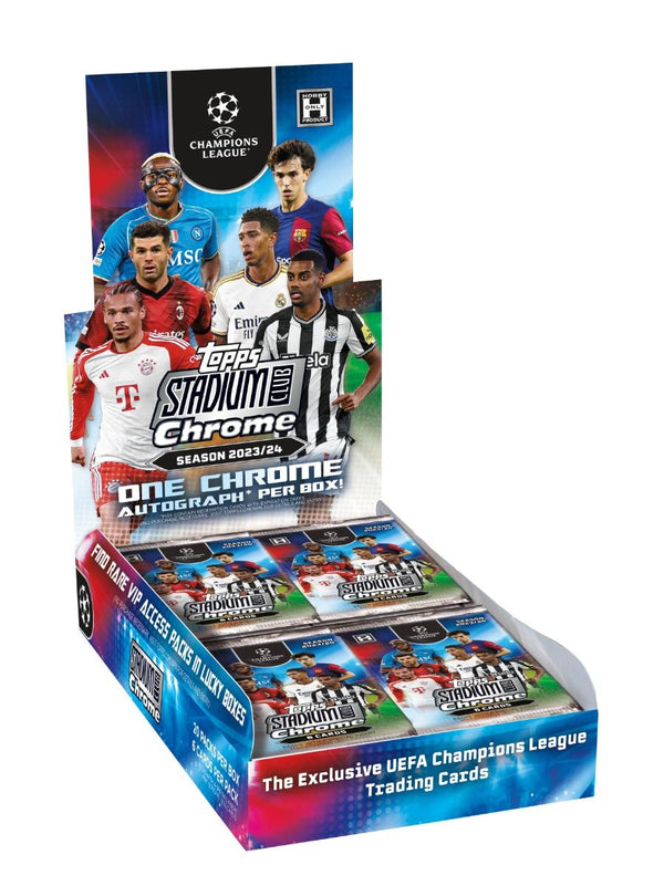 2023 - 24 Topps Stadium Club Chrome Soccer UEFA Champion League (Pre - Order) - Cartes Sportives Rive Sud