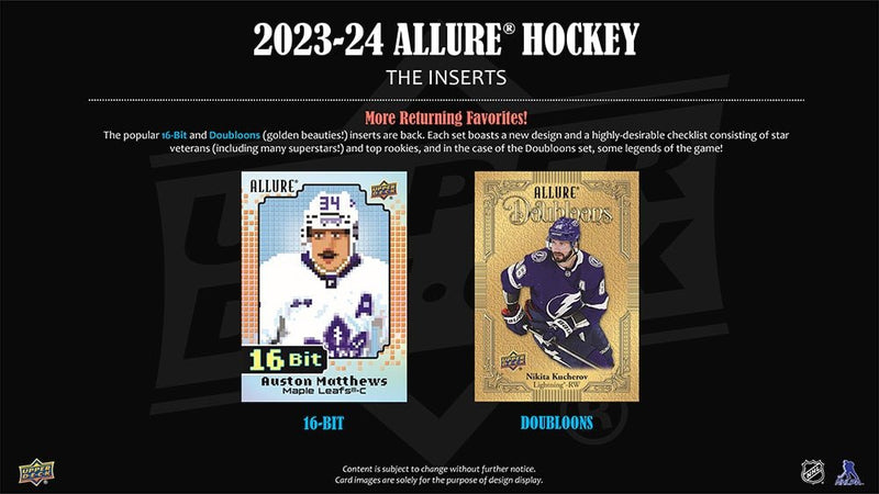 2023 - 24 Upper Deck Allure Hockey Hobby Box - Cartes Sportives Rive Sud