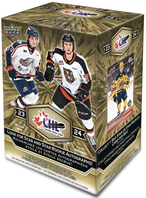 2023 - 24 Upper Deck CHL Hockey Blaster Box (Pre - Order) - Cartes Sportives Rive Sud