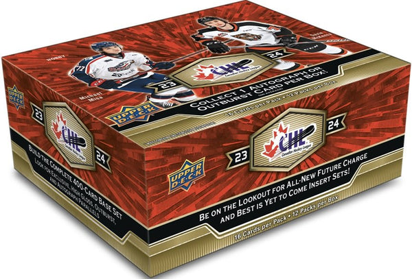 2023 - 24 Upper Deck CHL Hockey Hobby Box (Pre - order) - Cartes Sportives Rive Sud