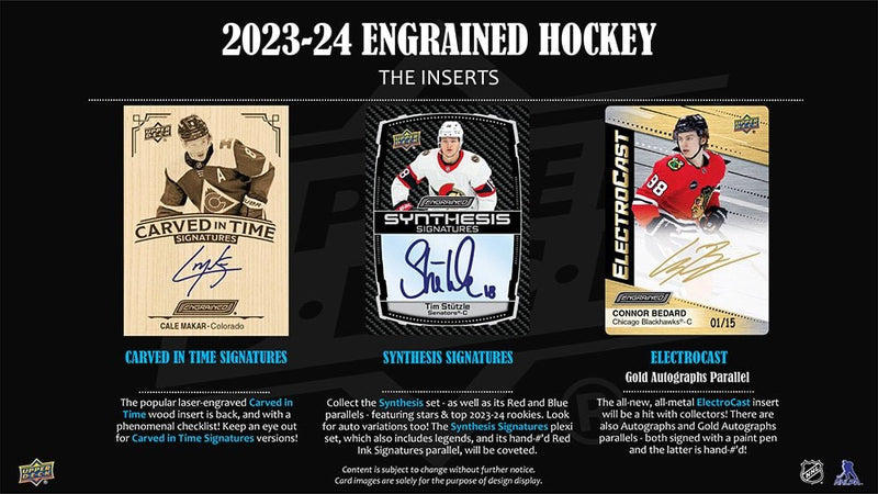 2023 - 24 Upper Deck Engrained Hockey Hobby Box (Pre - Order) - Cartes Sportives Rive Sud