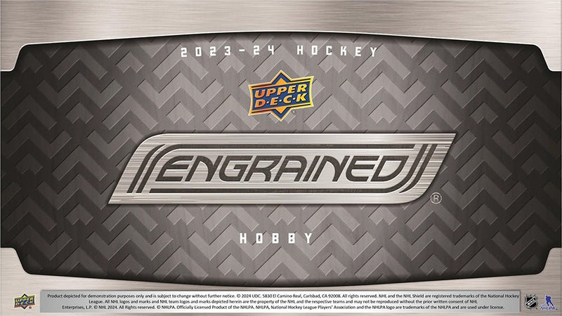 2023 - 24 Upper Deck Engrained Hockey Hobby Box (Pre - Order) - Cartes Sportives Rive Sud