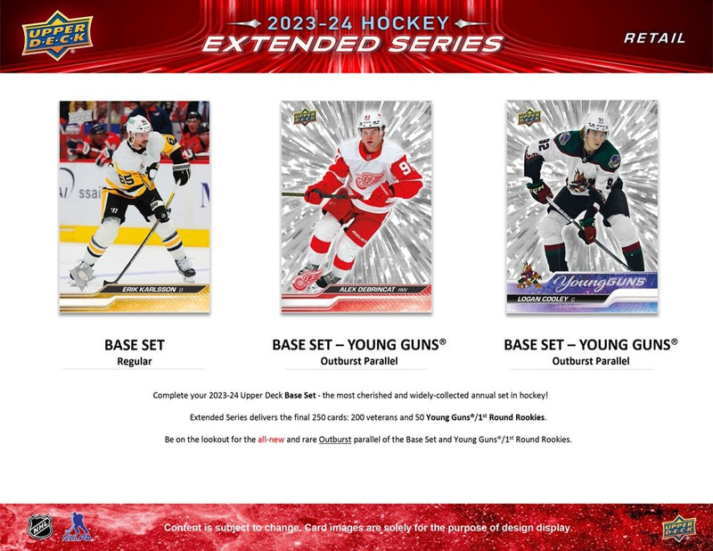 2023 - 24 Upper Deck Extended Series Hockey Blaster Box - Cartes Sportives Rive Sud