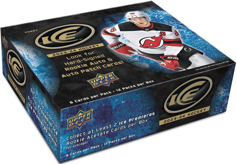 2023 - 24 Upper Deck Ice Hockey Hobby Box - Cartes Sportives Rive Sud