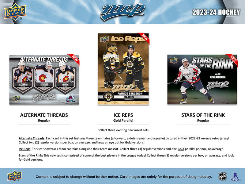 2023-24 Upper Deck MVP Hockey Hobby Box - Cartes Sportives Rive Sud