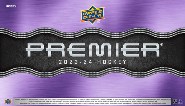 2023 - 24 Upper Deck Premier Hockey Hobby Box (Pre - Order) - Cartes Sportives Rive Sud