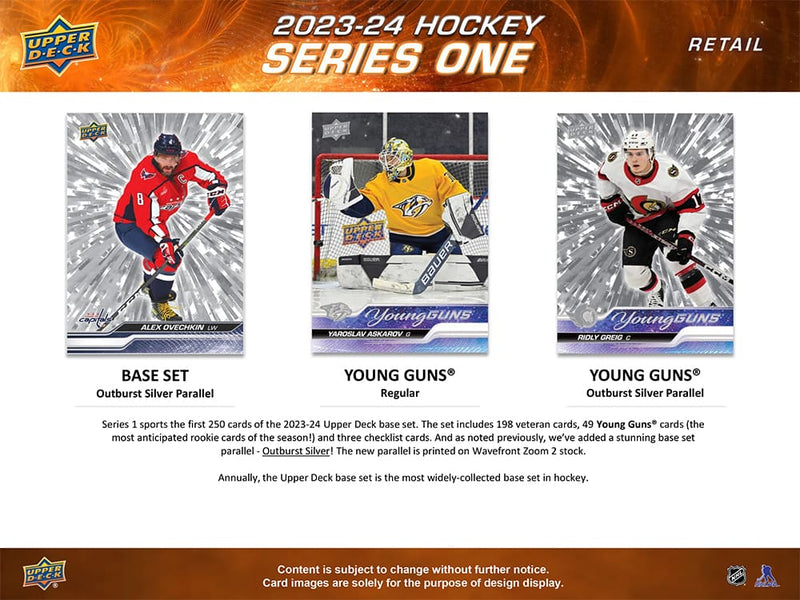 2023-24 Upper Deck Series 1 Hockey Blaster Box - Cartes Sportives Rive Sud