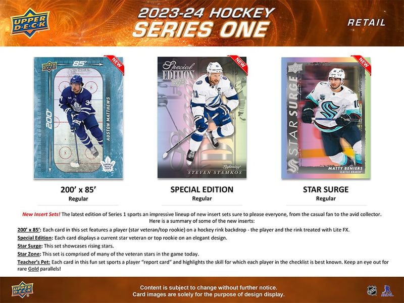 2023-24 Upper Deck Series 1 Hockey Blaster Box - Cartes Sportives Rive Sud