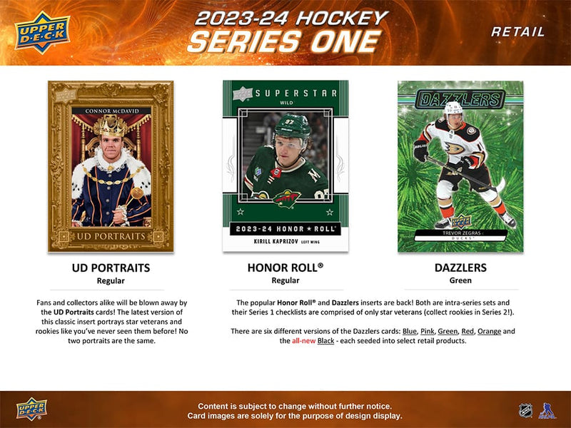 2023-24 Upper Deck Series 1 Hockey Blaster Box - Cartes Sportives Rive Sud