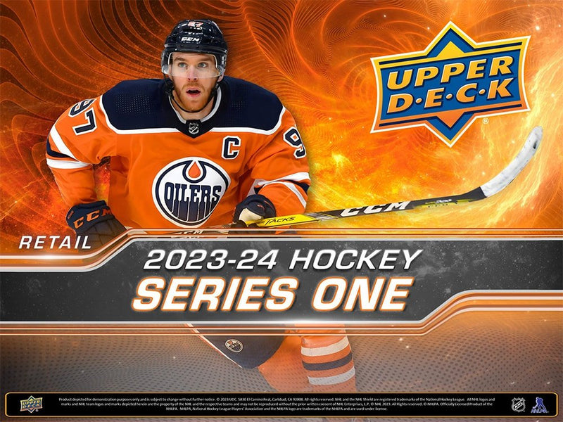 2023-24 Upper Deck Series 1 Hockey Tin Box - Cartes Sportives Rive Sud